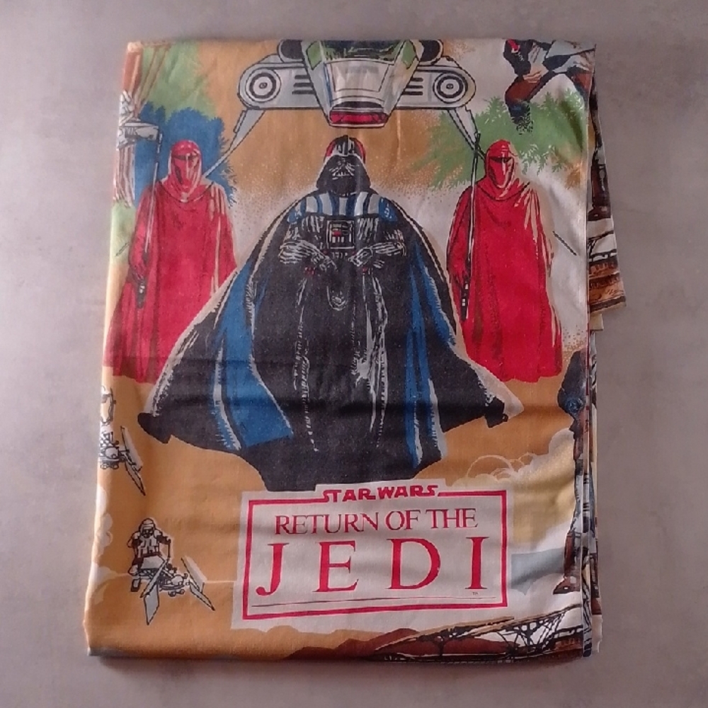Vintage 1983 Star Wars Twin Bed Sheet – Return of the Jedi